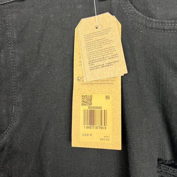 NWT Levi's 711 Skinny Jeans Distressed Hypersoft Black Plus Size 24W NEW - Picture 5 of 11